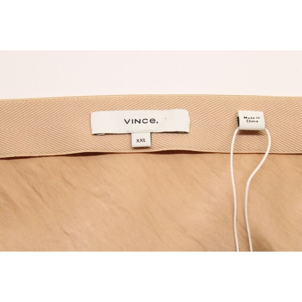 Vince NWT Women's 2XL Side Slit Satin Midi Skirt Cantaloupe Old Money - Picture 4 of 5